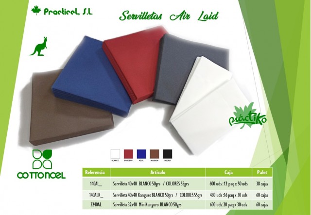Nuevas Servilletas Air Laid