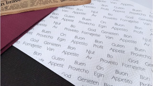 Nuevo - Mantelito Individual 30 x 40 BUEN PROVECHO